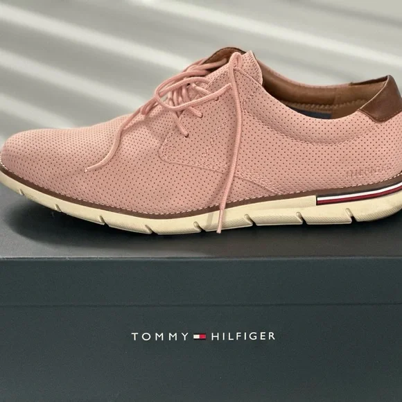 Tommy Hilfiger | Shoes | Tommy Hilfiger Mens Warren Light Pink Preppy  Formal Dressy Business Oxfords | Poshmark